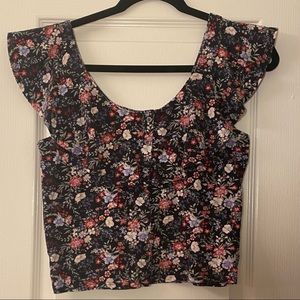 American Eagle Floral Crop Top